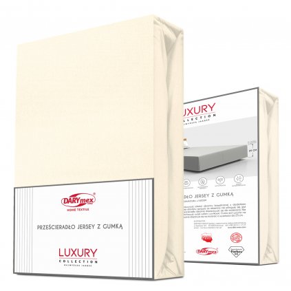 przescieradlo jersey elastan z gumka ecru ekologia