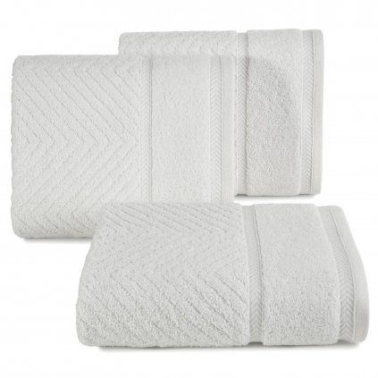 BAVLNĚNÝ RUČNÍK KALIA1 50X90 CM BÍLÁ