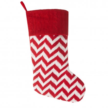 VÁNOČNÍ DEKORACE RED 18,6X50 CM VZOROVANÁ