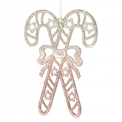 SADA 6 KS VÁNOČNÍ DEKORACE LOLLIPOP 12X17 CM VÍCEBAREVNÁ