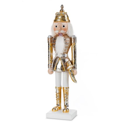 VÁNOČNÍ DEKORAČNÍ FIGURKA NUTCRACKER 25CM ZLATÁ
