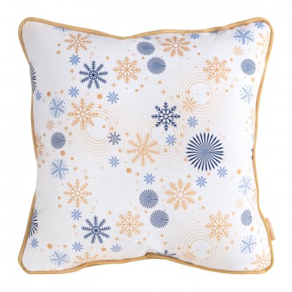 VÁNOČNÍ DEKORAČNÍ POVLAK NA POLŠTÁŘ CAROL 45X45 CM VZOROVANÁ