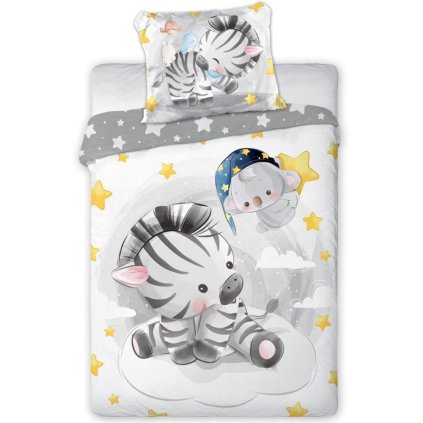 posciel bawelna 100x135 40x60 zebra