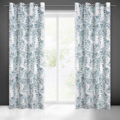 ZÁVĚS NA KROUŽCÍCH HARET 140X250 CM VZOROVANÁ