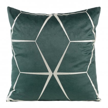 DEKORAČNÍ POVLAK NA POLŠTÁŘ BLINK28 45X45 CM TMAVĚMĚTOVÁ