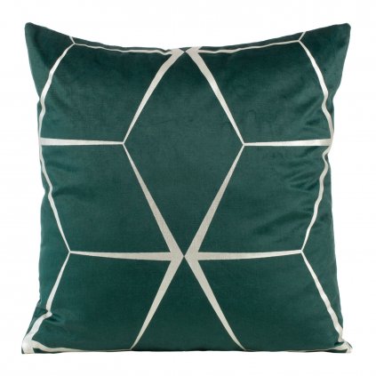 DEKORAČNÍ POVLAK NA POLŠTÁŘ BLINK28 45X45 CM TMAVĚZELENÁ