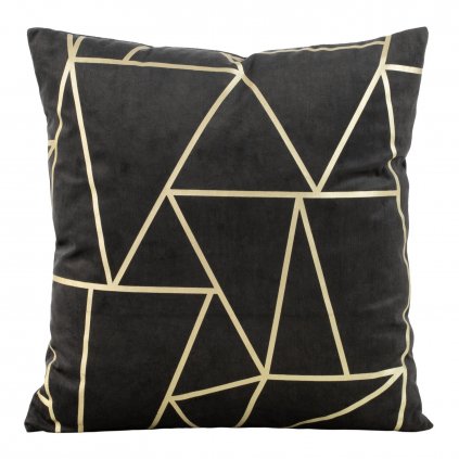 DEKORAČNÍ POVLAK NA POLŠTÁŘ BLINK29 45X45 CM ČERNÁ