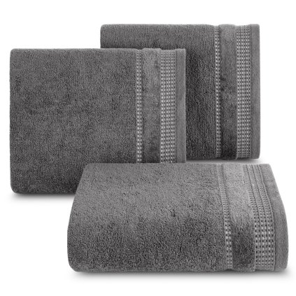 BAVLNĚNÝ RUČNÍK AMANDA4 30X50 CM ŠEDÁ