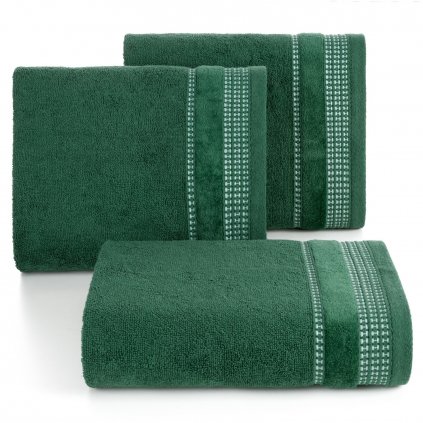 BAVLNĚNÝ RUČNÍK AMANDA6 30X50 CM TMAVĚZELENÁ