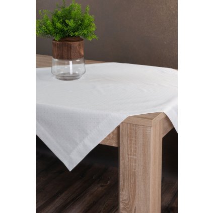 UBRUS ELIZA 85X85 CM BÍLÝ