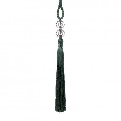 DEKORAČNÍ ŠŇŮRA NA ZÁVĚS IDA ZELENÁ