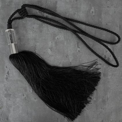 DEKORAČNÍ ŠŇŮRA NA ZÁVĚS LUIZA ČERNÁ