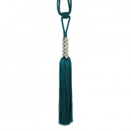 DEKORAČNÍ ŠŇŮRA NA ZÁVĚS NIVA TYRKYSOVÁ