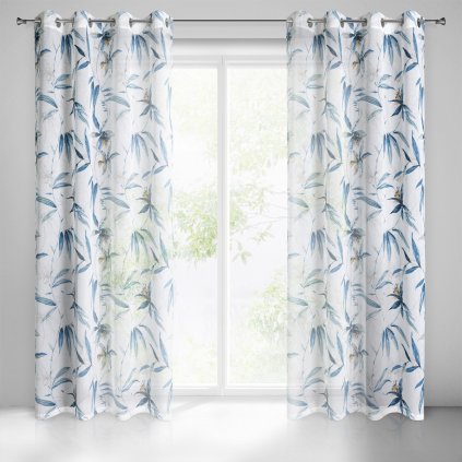 ZÁCLONA NA KROUŽCÍCH AIDA 140X250 CM VÍCEBAREVNÁ