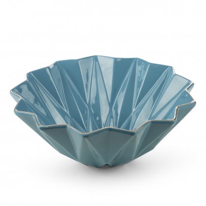 DEKORAČNÍ MISKA ALANI 28X28X11 CM MODRÁ