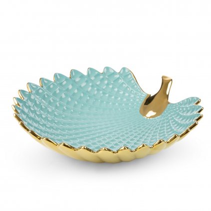 DEKORAČNÍ TALÍŘ HIRAL 33X33X8 CM SVĚTLEMODRÝ