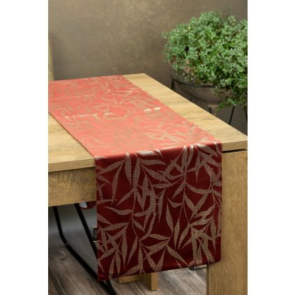 UBRUS BLINK 15 35X140 CM CIHLOVÝ