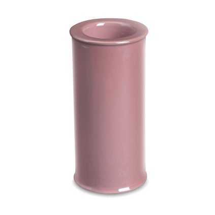 DEKORAČNÍ KERAMICKÝ SVÍTNÍK (FI) 7X15 CM RŮŽOVÁ