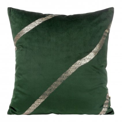 DEKORAČNÍ POVLAK NA POLŠTÁŘ BLINK34 45X45 CM TMAVĚZELENÁ