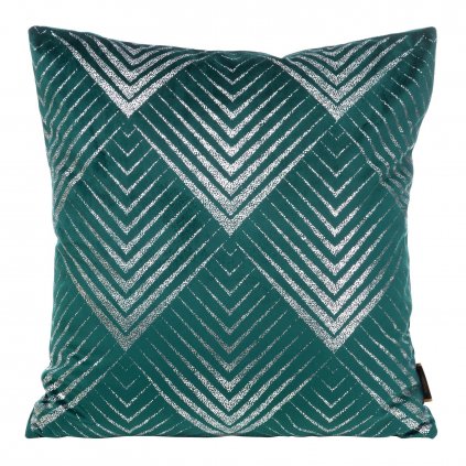 DEKORAČNÍ POVLAK NA POLŠTÁŘ BLINK36 45X45 CM TMAVĚTYRKYSOVÁ