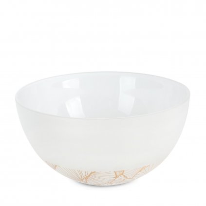 SKLENĚNÁ MISKA LIMITED COLLECTION LUNA 25X15 CM BÍLÁ