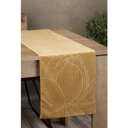 UBRUS BLINK 12 35X220 CM MĚDOVÝ