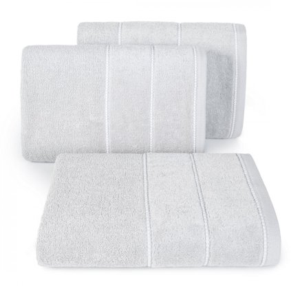 BAVLNĚNÝ RUČNÍK MARI2 50X90 CM STŘÍBRNÁ