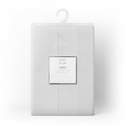 UBRUS ALICJA 85X85 CM BÍLÝ