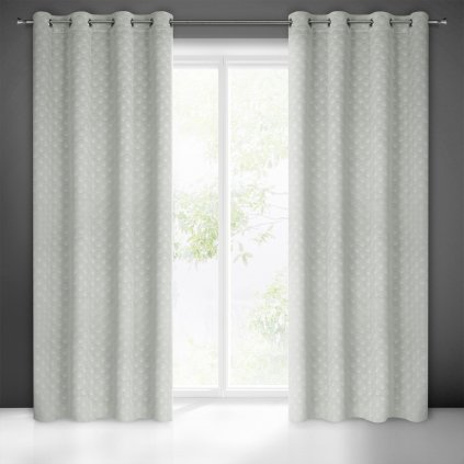 ZATEMŇOVACÍ ZÁVĚS NA KROUŽCÍCH JULIA 140X250 CM ŠEDÁ