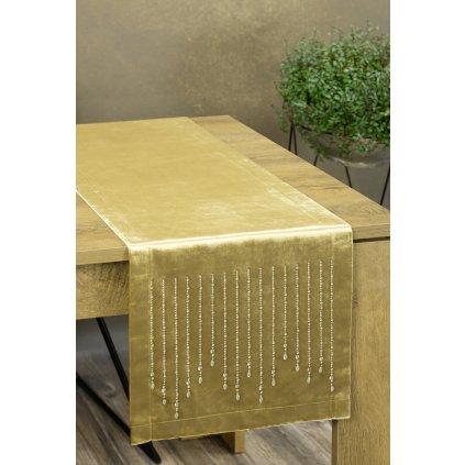 UBRUS ROYAL 3 35X140 CM ZLATÝ