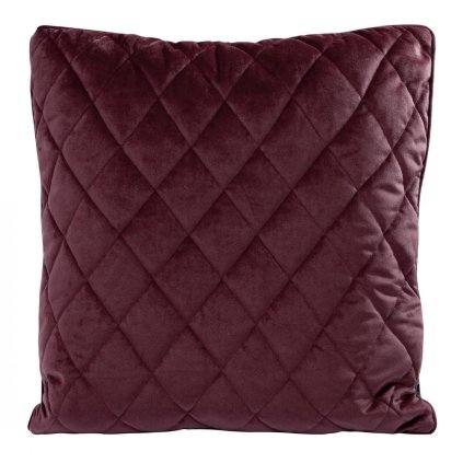 DEKORAČNÍ POVLAK NA POLŠTÁŘ VELVET27 45X45 CM BORDOVÁ