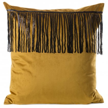 DEKORAČNÍ POVLAK NA POLŠTÁŘ JASPIS 45X45 CM MEDOVÁ