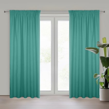 ZATEMŇOVACÍ ZÁVĚS NA PÁSCE PARISA 135X270 CM MENTOLOVÁ