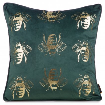 DEKORAČNÍ POVLAK NA POLŠTÁŘ BLINK15 45X45 CM TMAVĚMĚTOVÁ