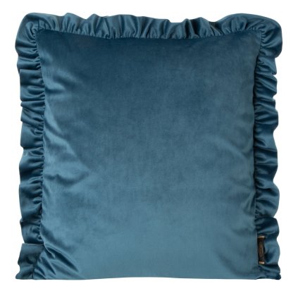 DEKORAČNÍ POVLAK NA POLŠTÁŘ VELVET25 45X45 CM MODRÁ