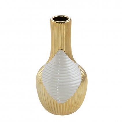 DEKORAČNÍ VÁZA RAKEL (04) (FI) 12X23 CM BÉŽOVÁ