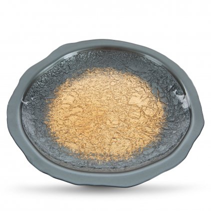 DEKORAČNÍ SKLENĚNÝ TALÍŘ ABI (02) (FI) 28X2 CM OCEL