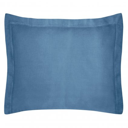 SATÉNOVY POVLAK NA POLŠTÁŘ NOVA COLOUR 70X90 CM MODRÁ