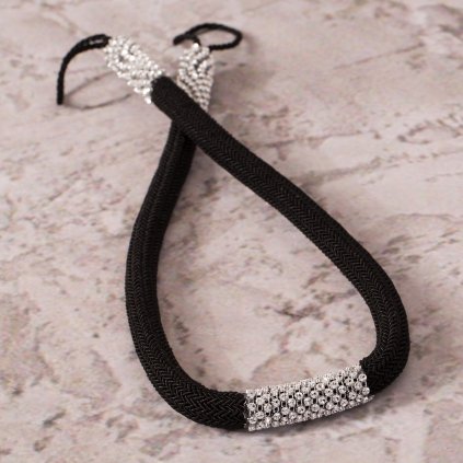 DEKORAČNÍ ŠŇŮRA NA ZÁVĚS BLANKA ČERNÁ