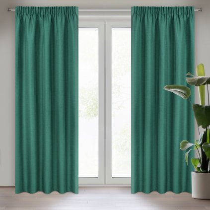 ZÁVĚS NA PÁSCE STYLE 140X270 CM ZELENÁ