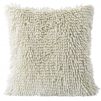 CHLUPATÝ DEKORAČNÍ POVLAK NA POLŠTÁŘ SHAGGY2 40X40 CM KRÉMOVÁ