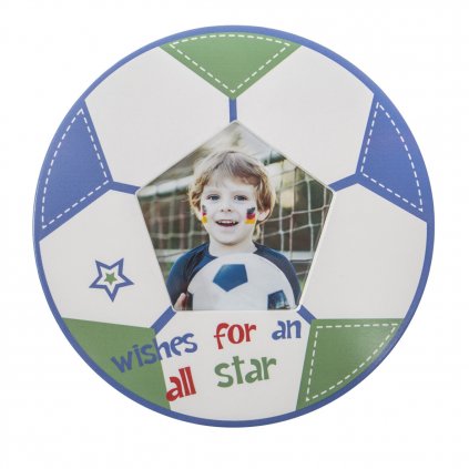 DŘEVĚNÝ DEKORAČNÍ RÁMEK ALEX (04) PRŮMĚR 18 CM BÍLÝ