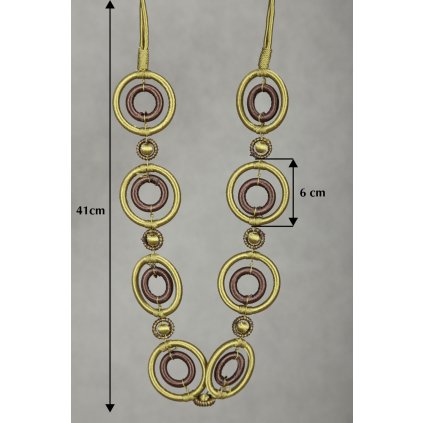 DEKORAČNÍ ŠŇŮRA NA ZÁVĚS 62 OLIVOVÁ