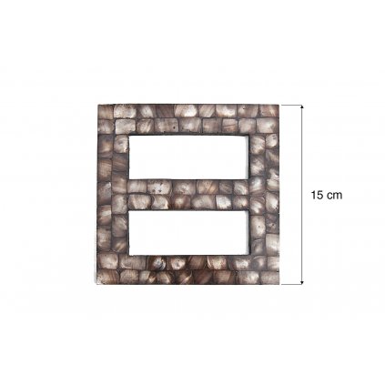 DEKORAČNÍ SPONA NA ZÁVĚS 832/1 HNĚDÁ