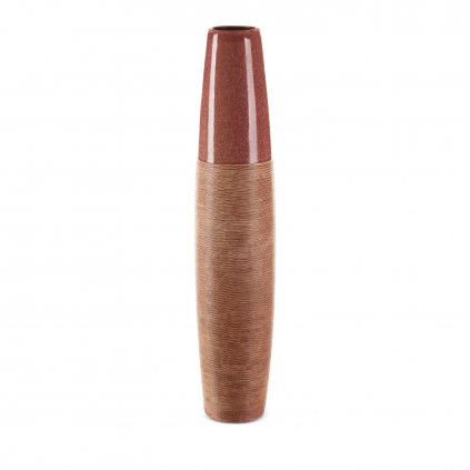 DEKORAČNÍ VÁZA ELDA (01)17X17X80 CM ČERVENÁ