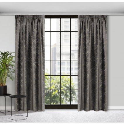 ZATEMŇOVACÍ ZÁVĚS NA PÁSCE ADRIA 140 X 270 CM GRAFITOVÁ