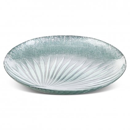 SKLENĚNÝ DEKORAČNÍ TALÍŘ BENA (01) MÁTOVÁ