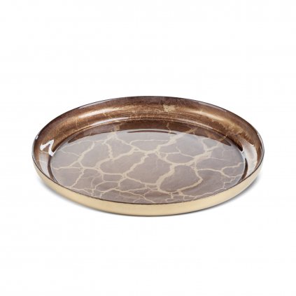 SKLENĚNÝ DEKORAČNÍ TALÍŘ SUZI (01)