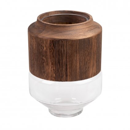 SKLENĚNÁ DEKORAČNÍ VÁZA GRACE1 (02) (FI) 18X26 CM