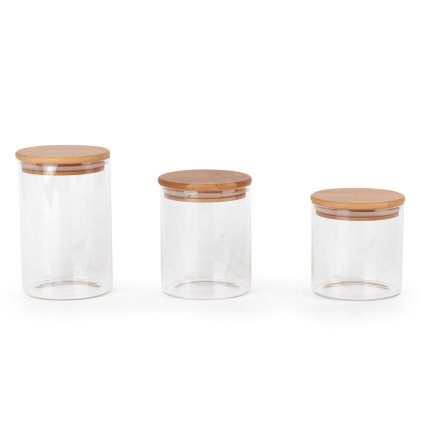 SADA SKLENĚNÝCH DÓZ (01) 680/800/1000 ML